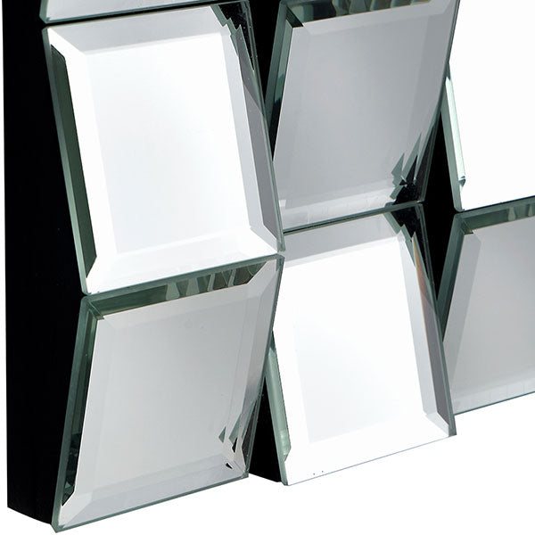 Tiled Square 65cm Silver Mirror