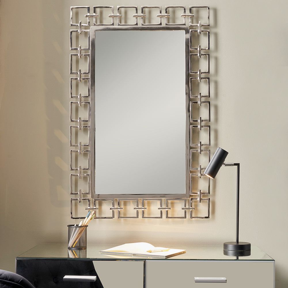Chain Link Large Rectangle Decorate Mirror