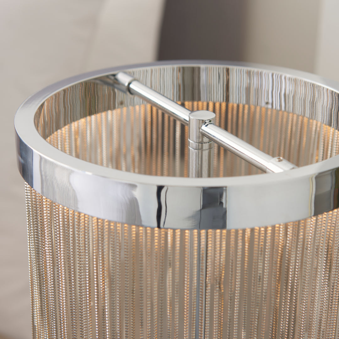 Zelma Polished Chrome LED Table Lamp