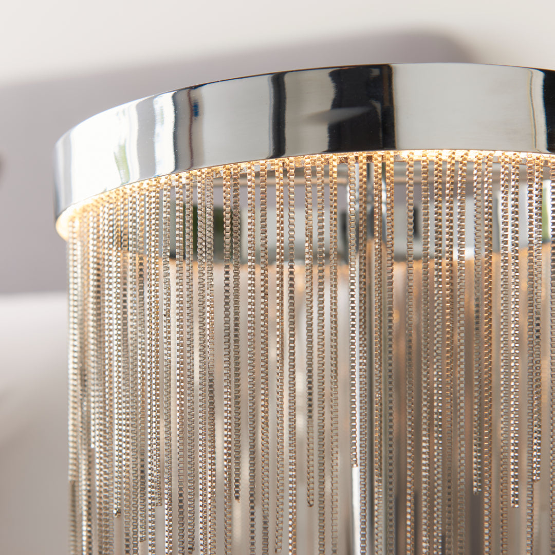 Zelma Polished Chrome LED Table Lamp