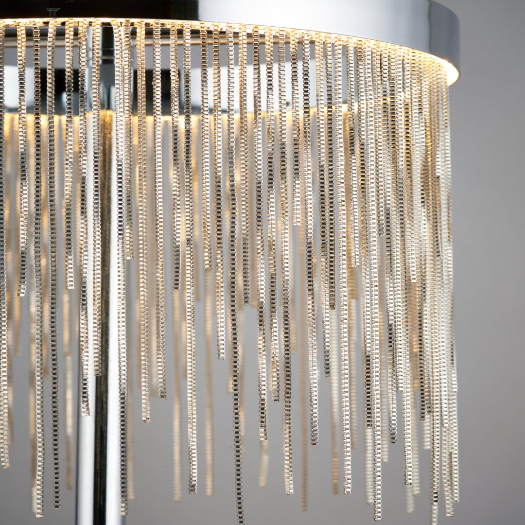 Zelma Polished Chrome LED Table Lamp
