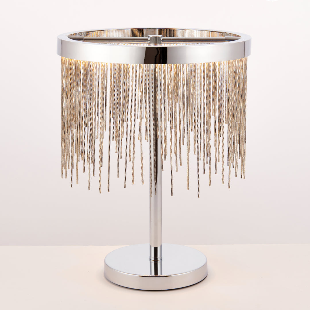 Zelma Polished Chrome LED Table Lamp