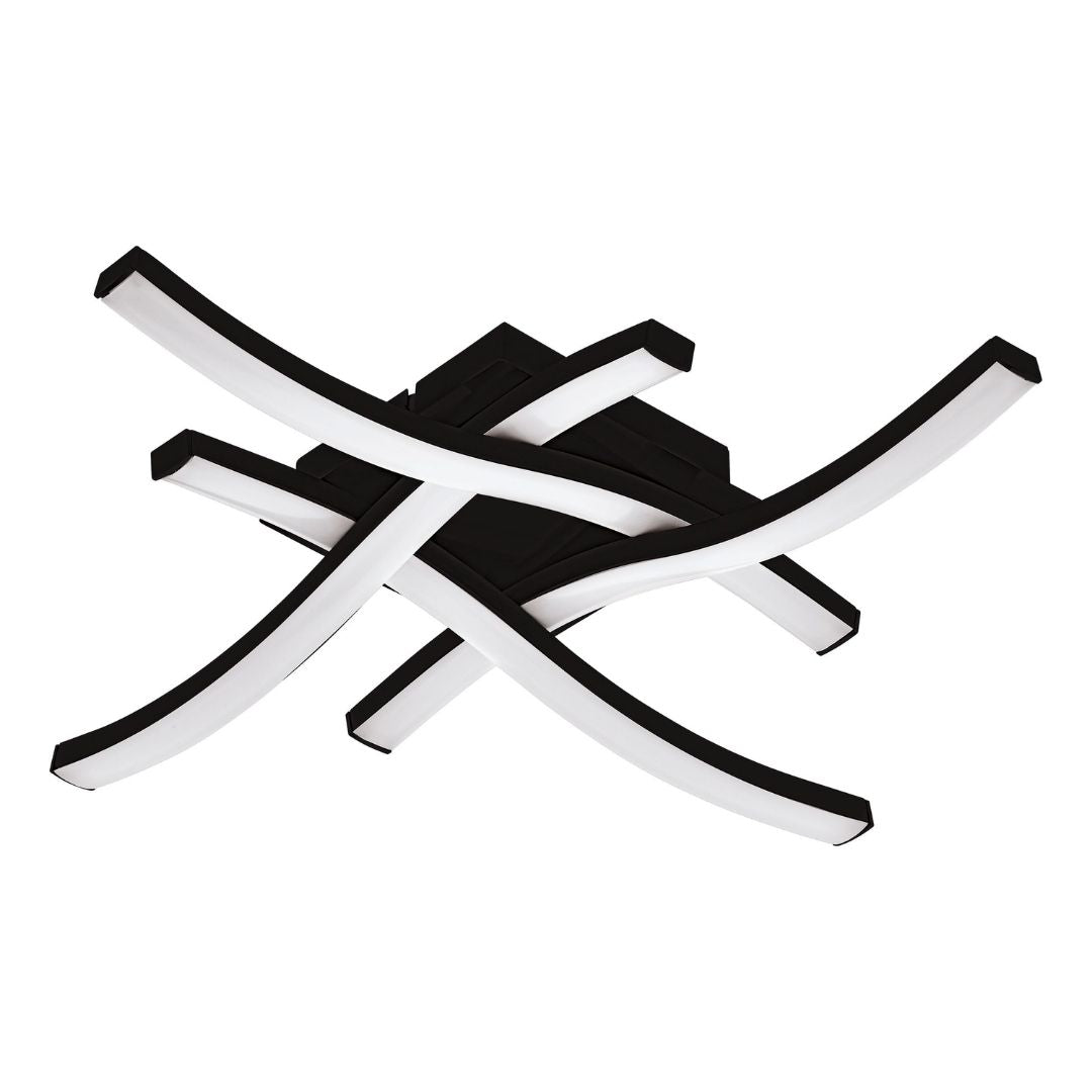 Cabezas Black Flush LED Ceiling Light