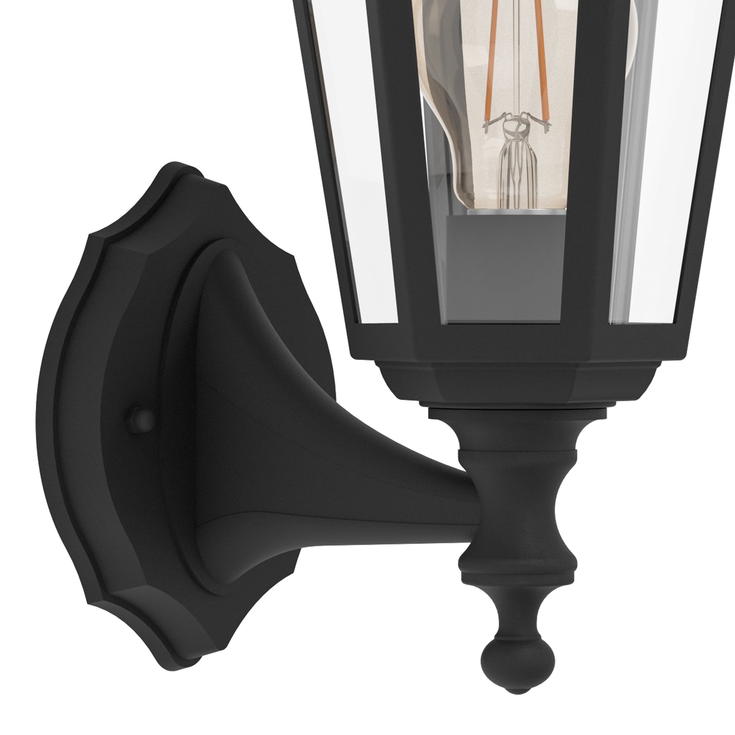 Olgiata-e Black Outdoor Wall Light