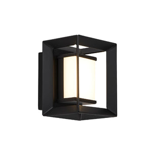 Chaplin Black IP44 LED Wall Light Small
