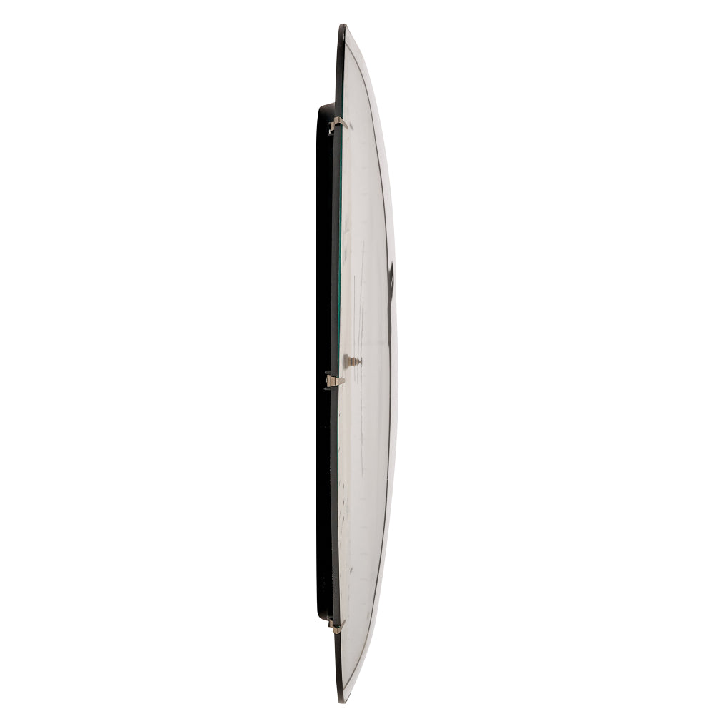 Cream and Black Dome Glass Wall Clock
