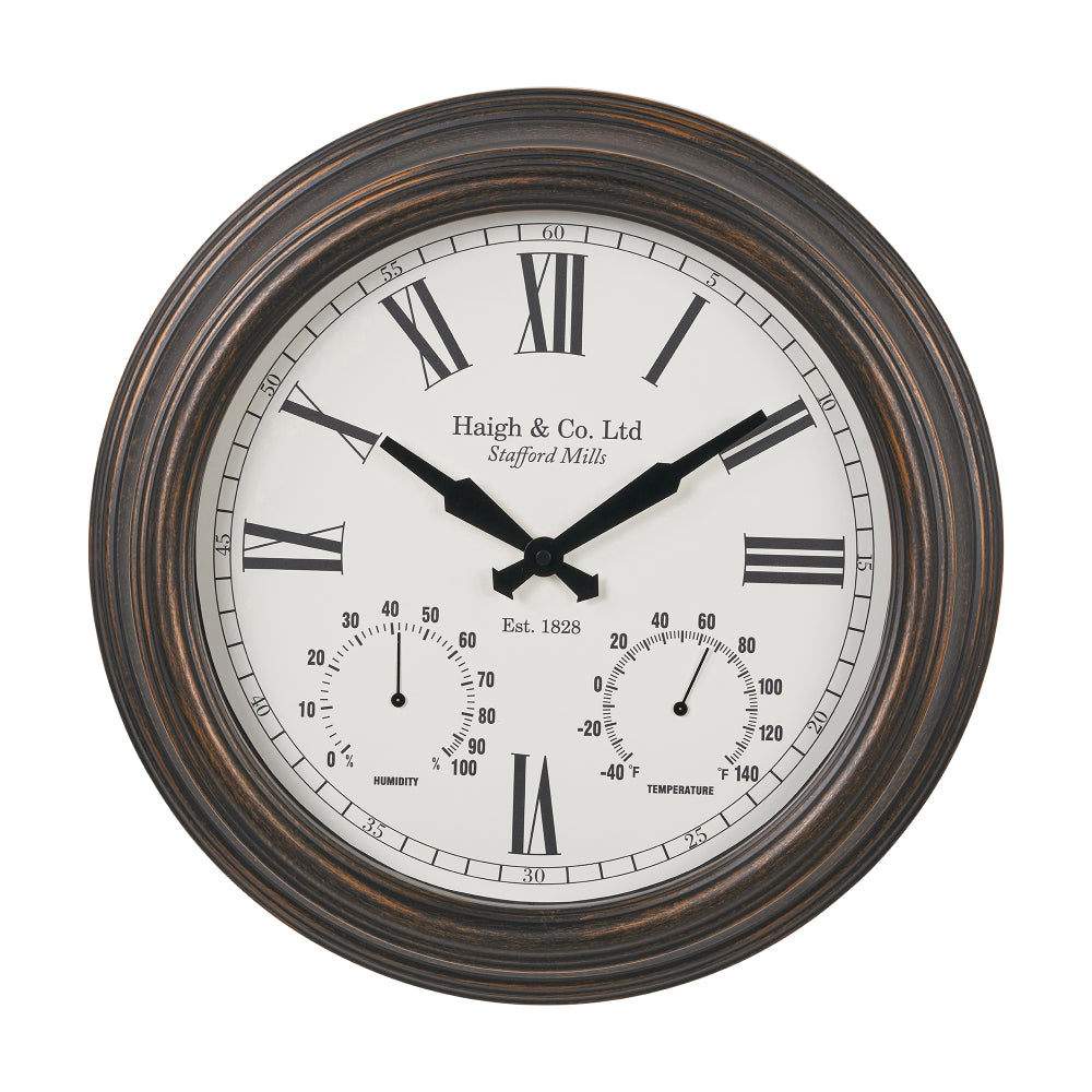 Antique Effect Bronze Wall Clock