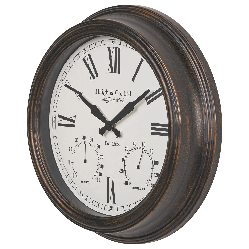 Antique Effect Bronze Wall Clock