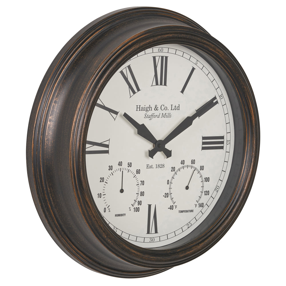 Antique Effect Bronze Wall Clock
