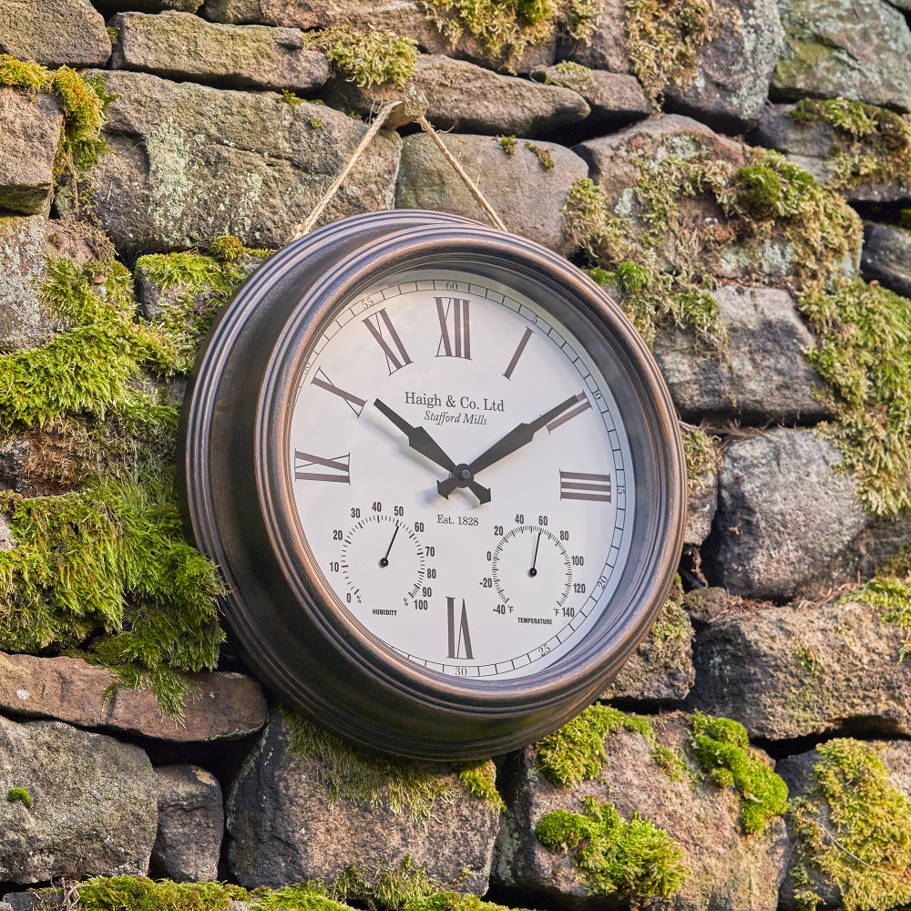 Antique Effect Bronze Wall Clock
