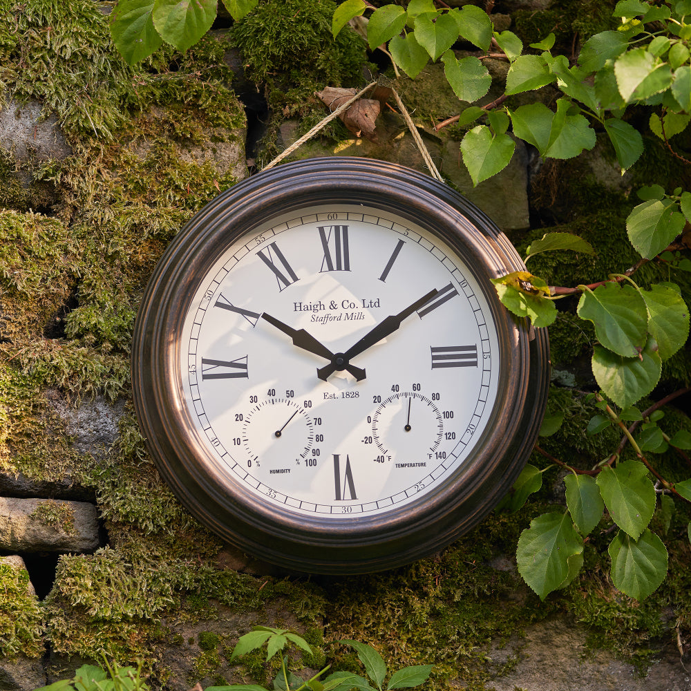 Antique Effect Bronze Wall Clock