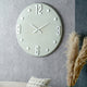 Grey and Silver Metal Retro Wall Clock