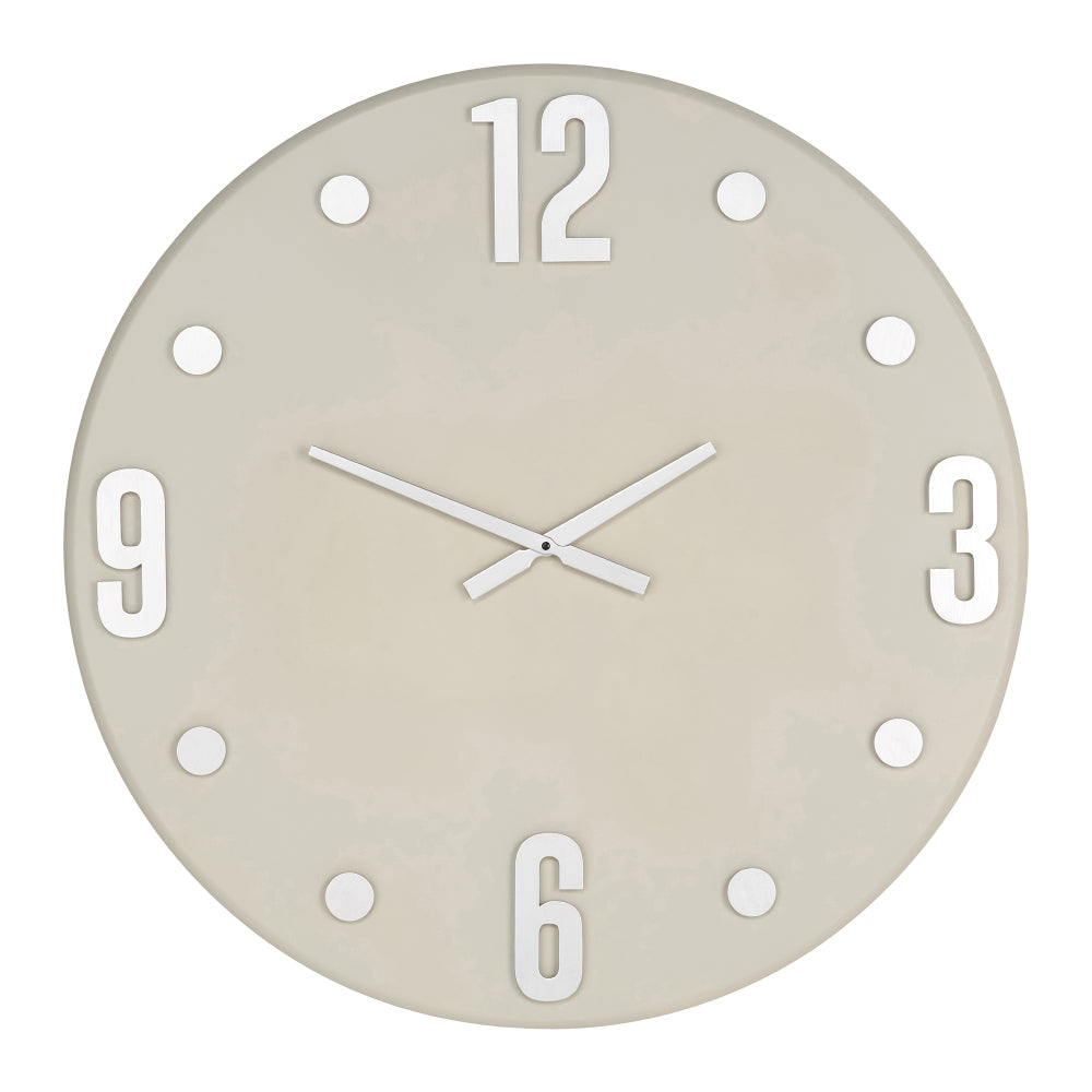 Grey and Silver Metal Retro Wall Clock