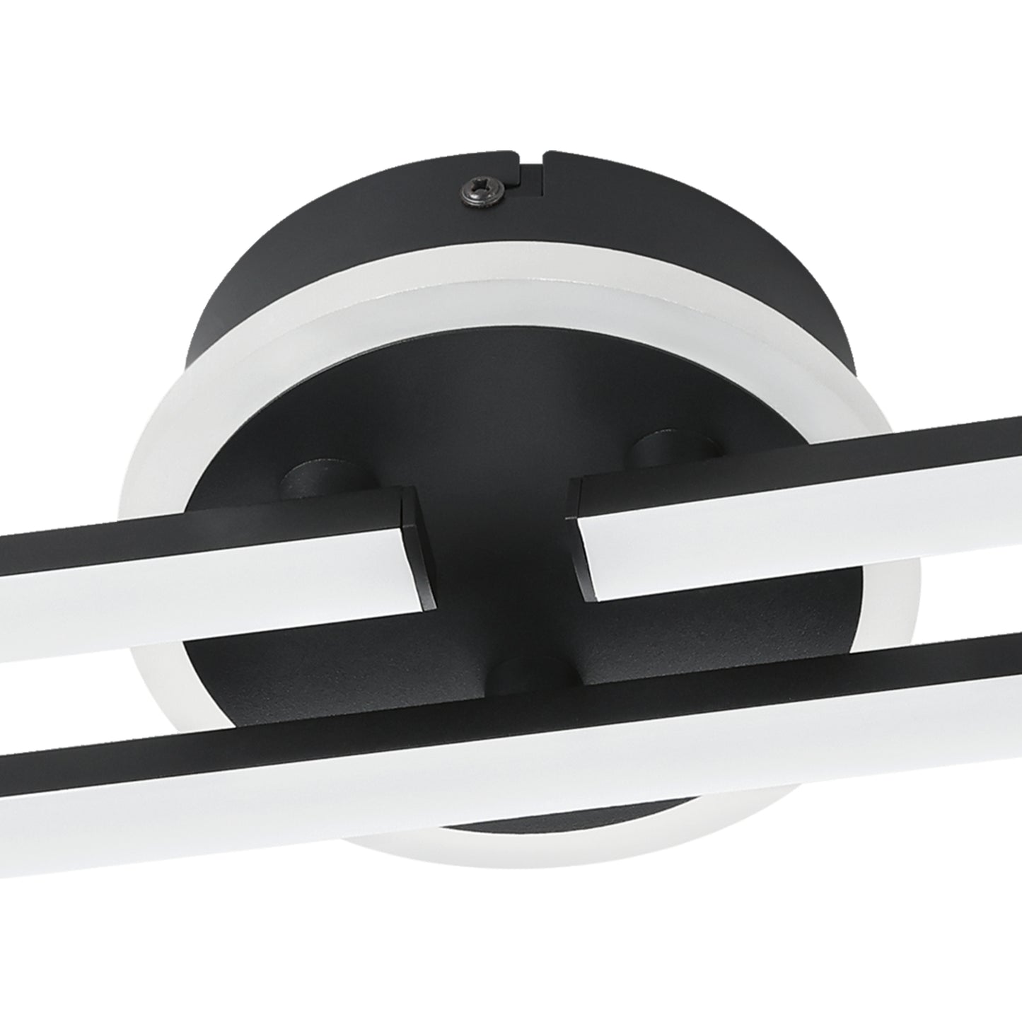 Vascella Black LED Semi-Flush Ceiling Light Small