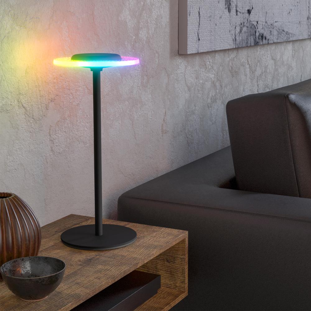 Trepella Black LED Touch Table Lamp