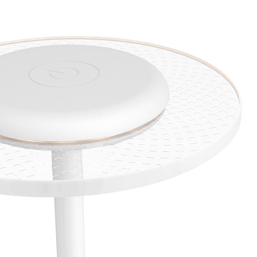 Trepella White LED Touch Table Lamp