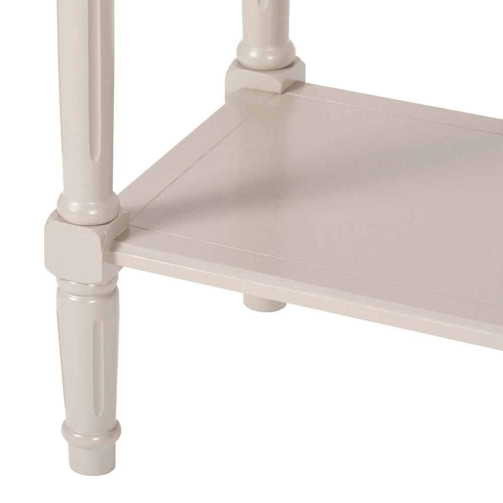 Heritage Putty Wood Console Table