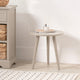 Devonshire Putty Wood Side Table