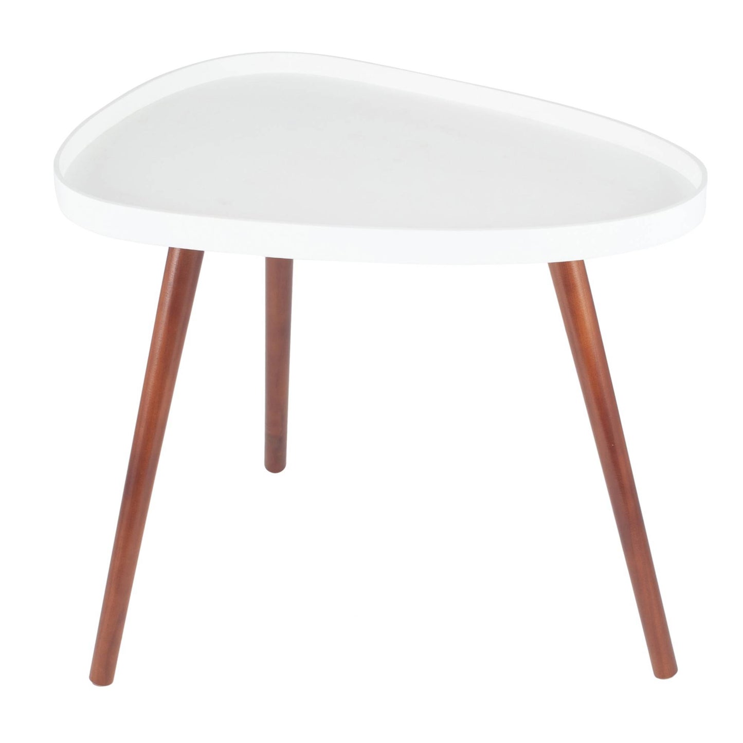 Teardrop Side Table White