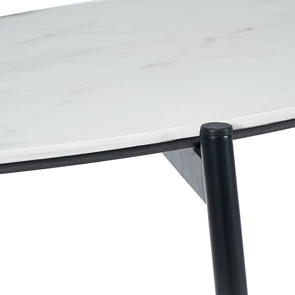Marchello White & Black Console Table