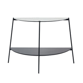 Marchello White & Black Console Table