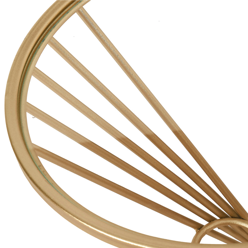 Liberty Small Glass and Gold Side Table