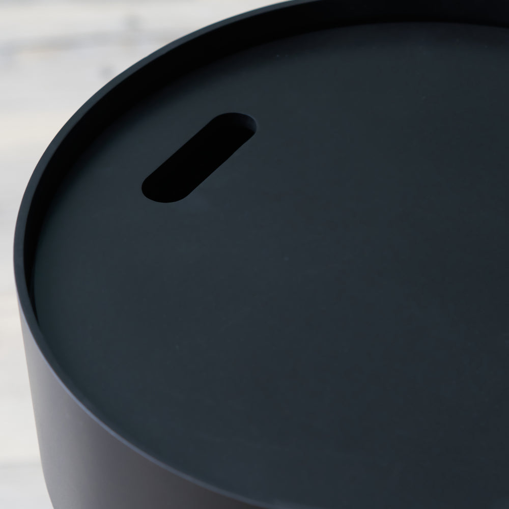 Hugo Black End Storage Table