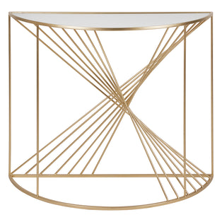 Liberty Glass and Gold Console Table