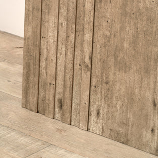 Elkton Wood Veneer Groove Detail Console Table