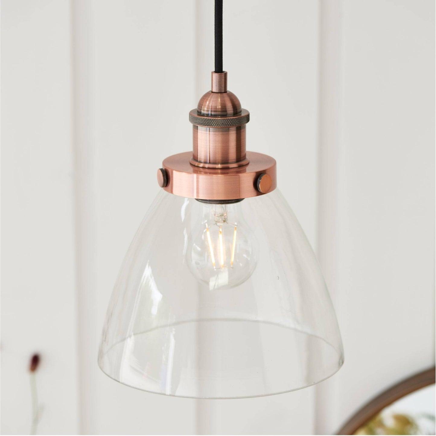 Hansen Small Pendant Ceiling Light Copper