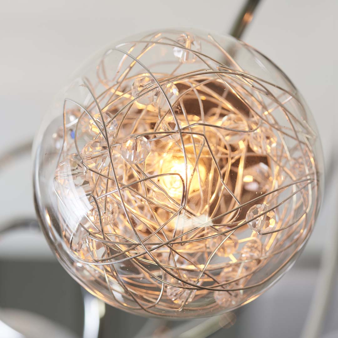 Auria 6 Light Semi Flush Ceiling Light