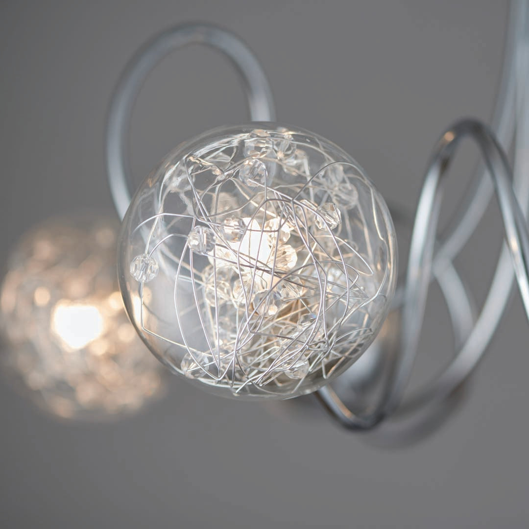 Auria 6 Light Semi Flush Ceiling Light
