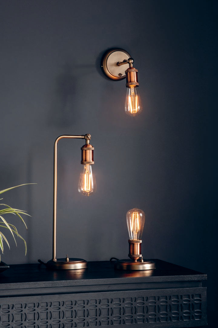 Hal 10cm Copper Table Lamp
