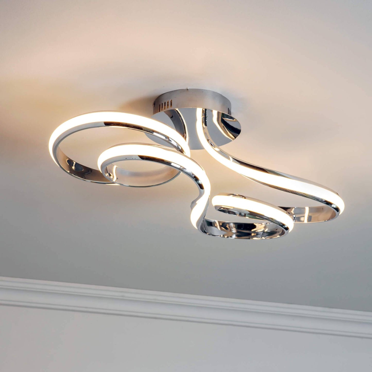 Aria LED Semi Flush Ceiling Light