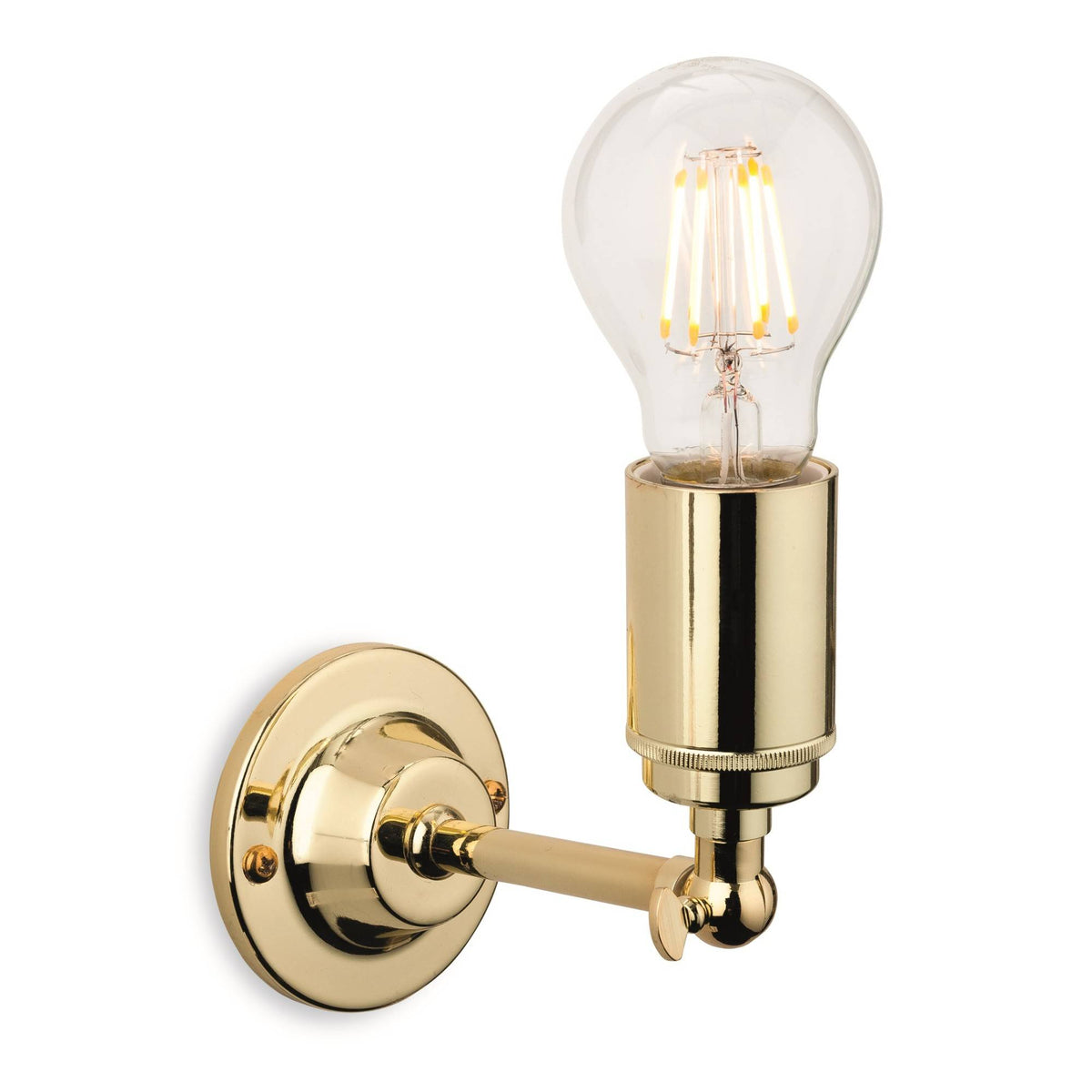 Indy 1 Light Polished Brass Wall Light