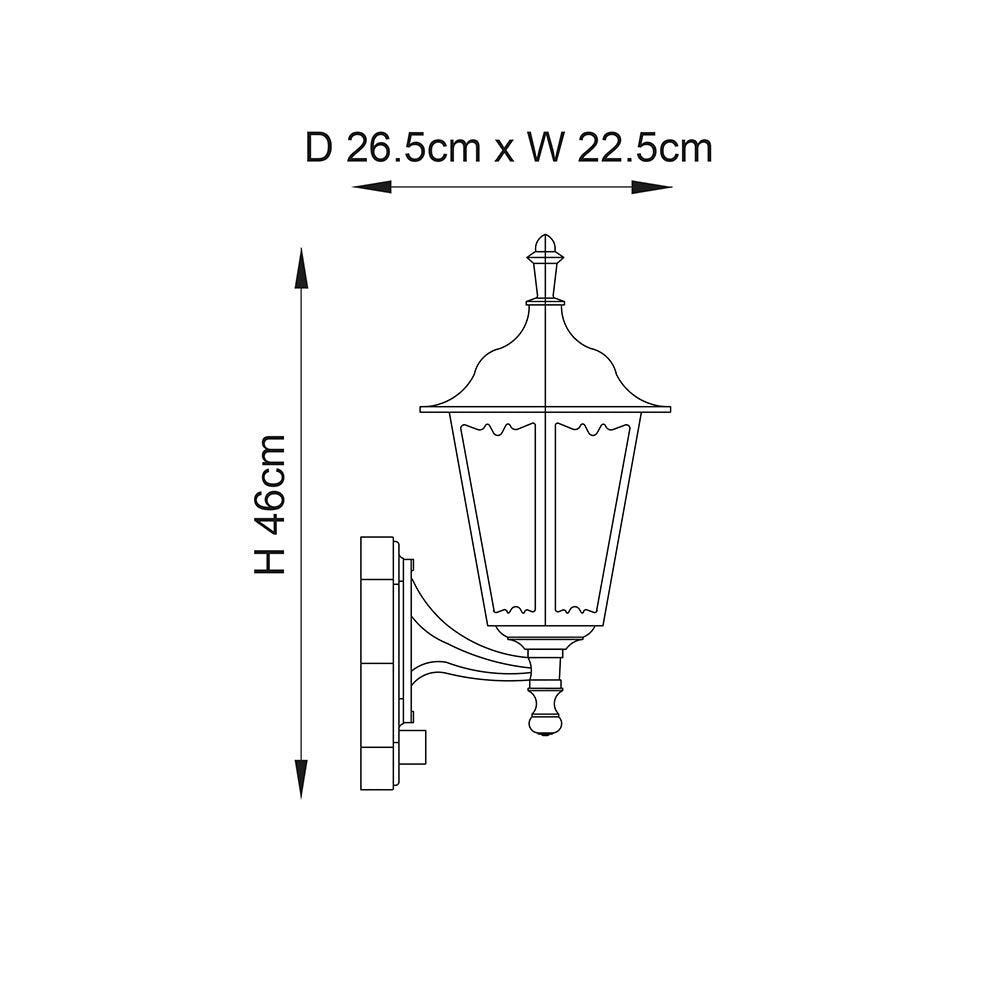 Burford 1 Light Wall Light Photocell & PIR IP44