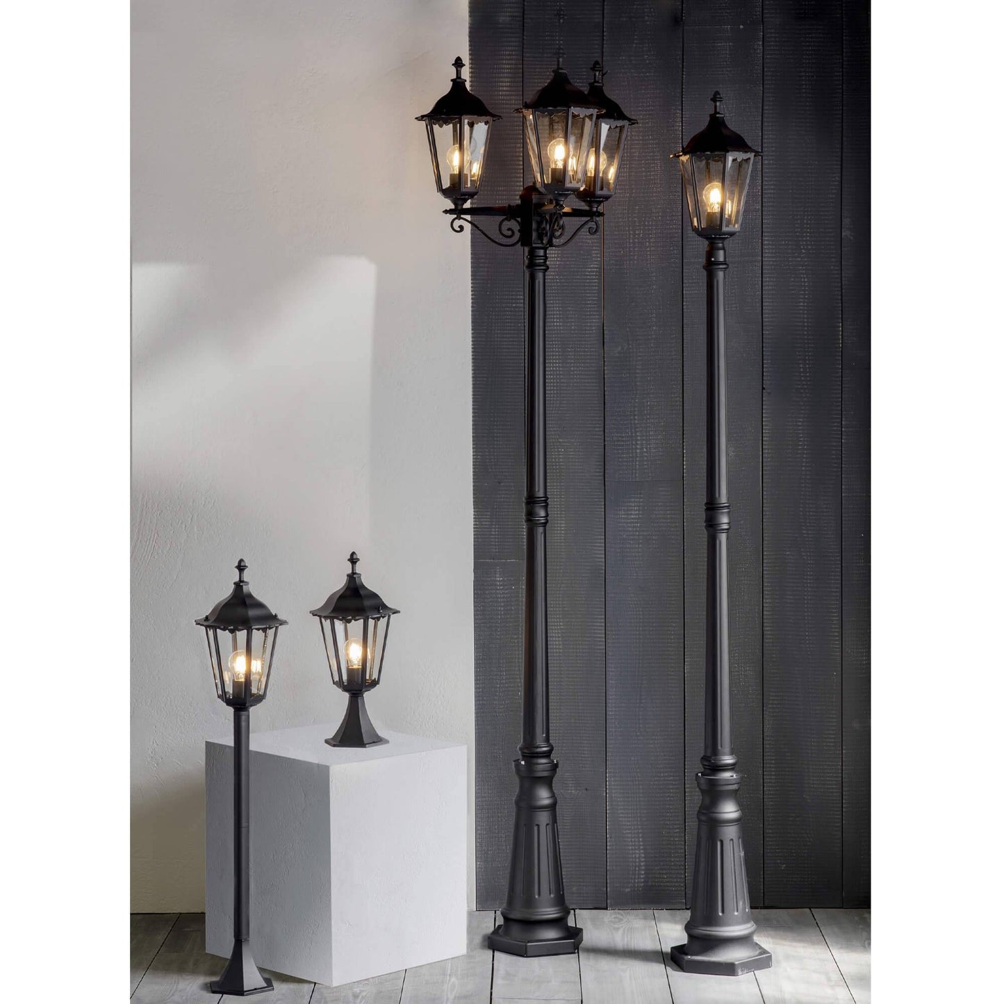 Burford Outdoor Small Bollard Lantern Light