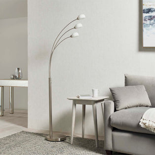 Jaspa 3 Light LED Task Arc Floor Lamp