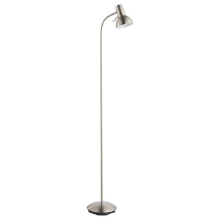 Amalfi Satin Nickel Task Floor Lamp