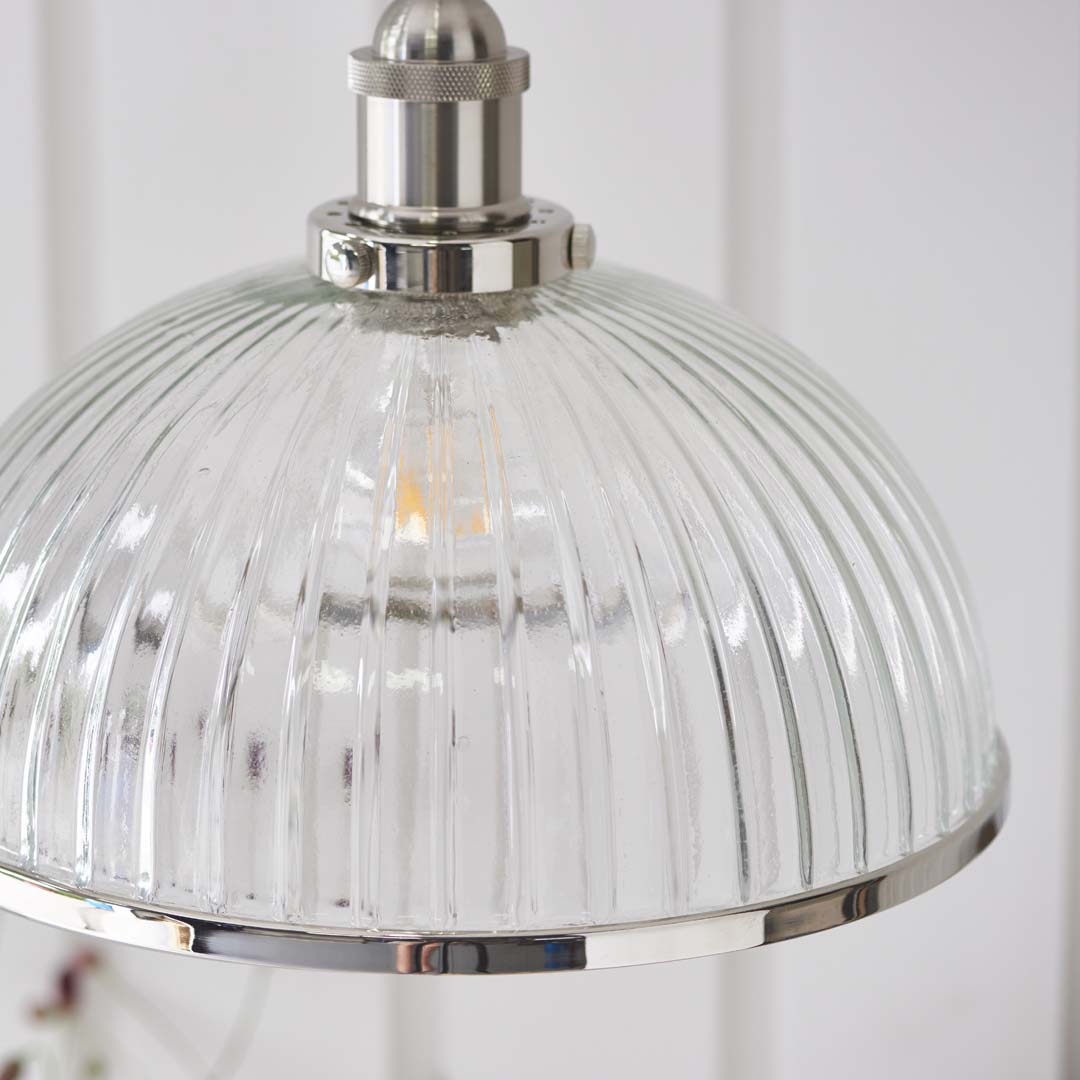 Hansen Large Pendant Ceiling Light Polished Nickel