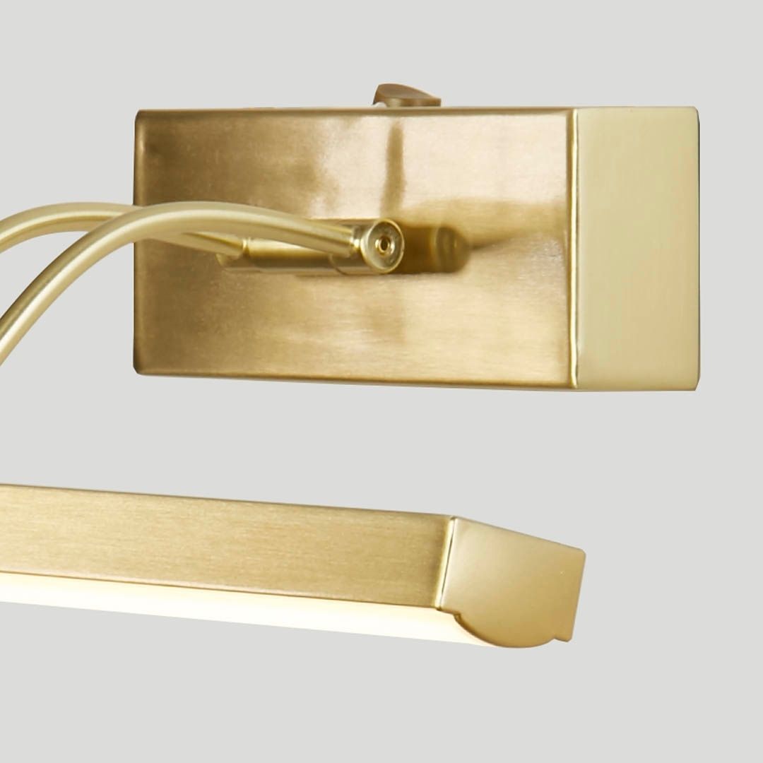 Rhodes 40cm Satin Brass LED Picture Wall Light