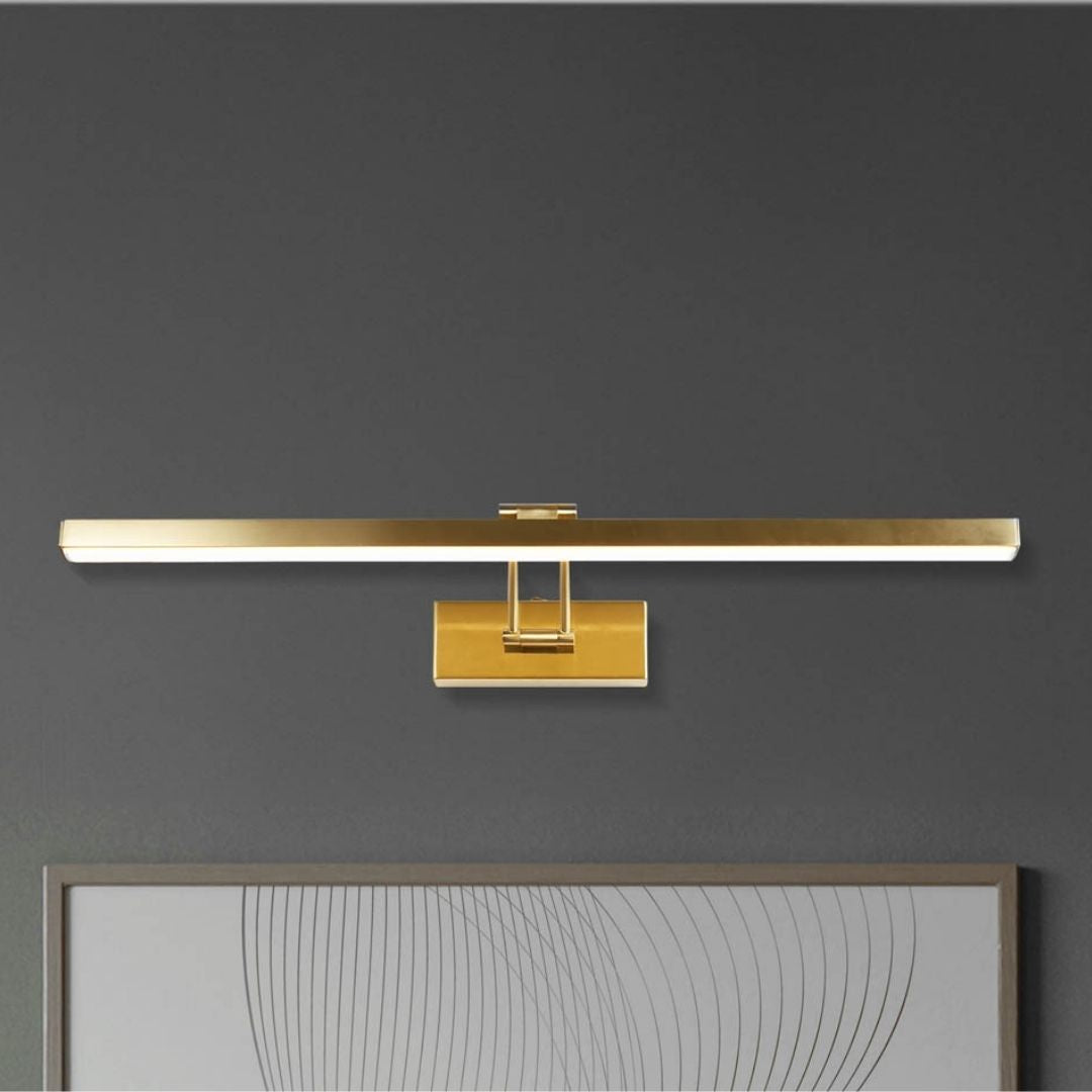 Rhodes 60cm Satin Brass LED Picture Wall Light