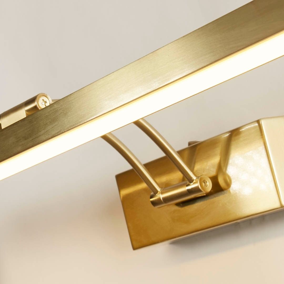 Rhodes 60cm Satin Brass LED Picture Wall Light