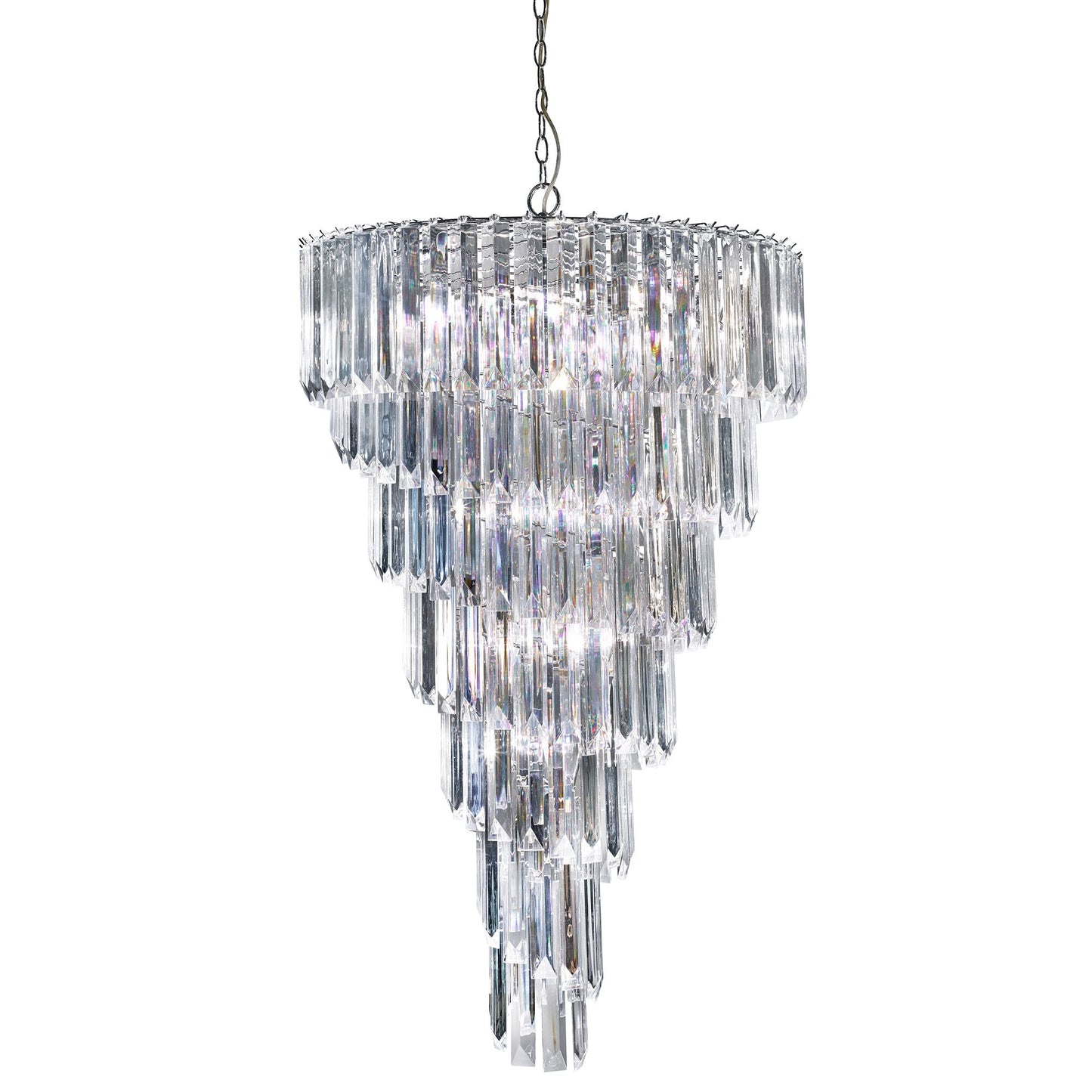 Sigma 9 Light Chrome Chandelier Ceiling Light