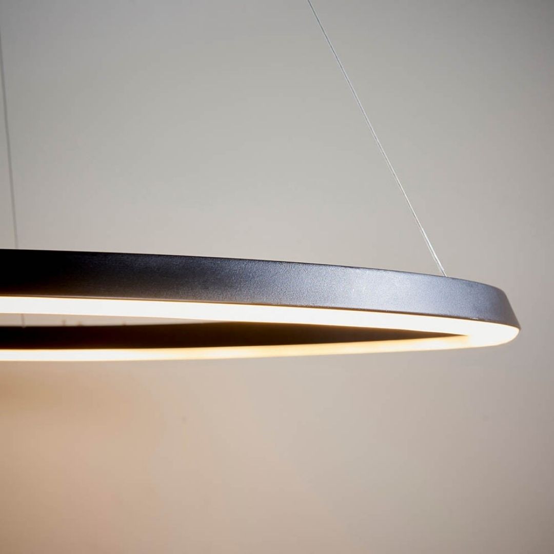 Staten Matte Black LED Pendant Ceiling Light