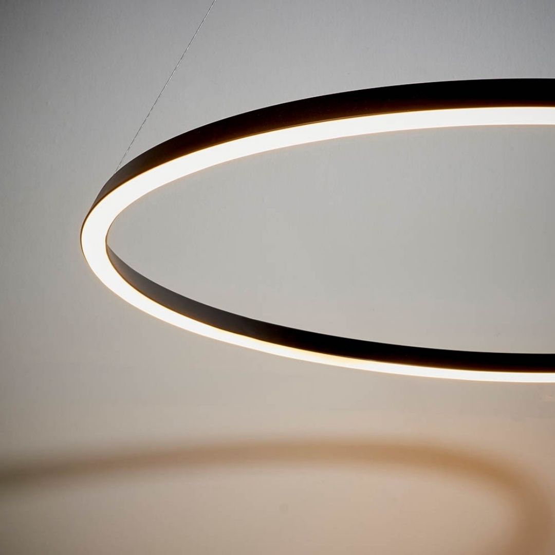 Staten Matte Black LED Pendant Ceiling Light