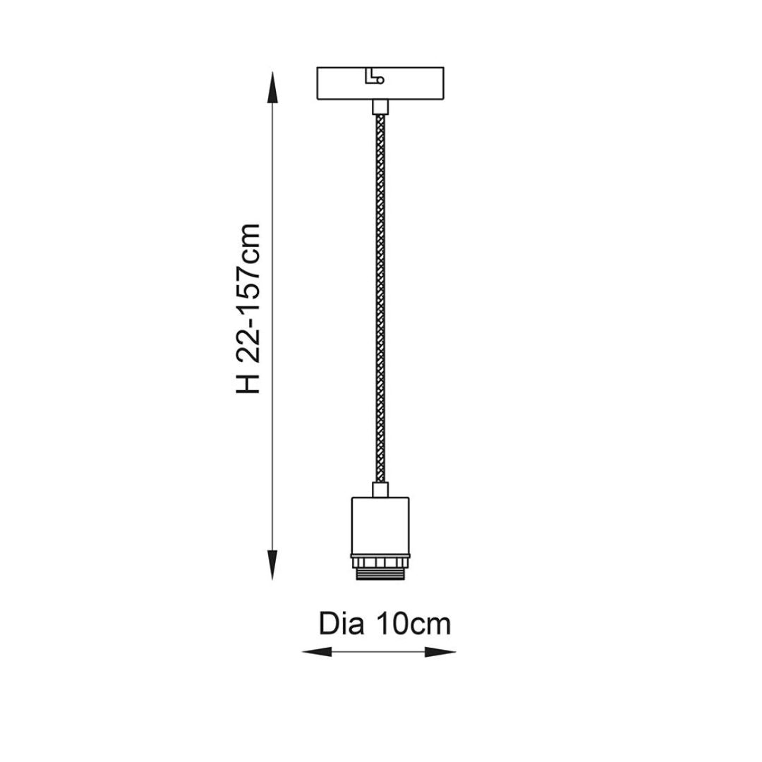 Studio Matte Black Flex Pendant Cable