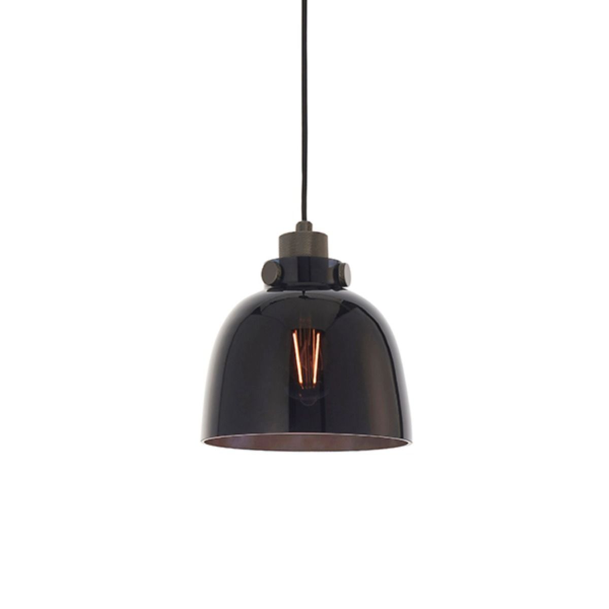 Hoyo 1 Light Pendant Black