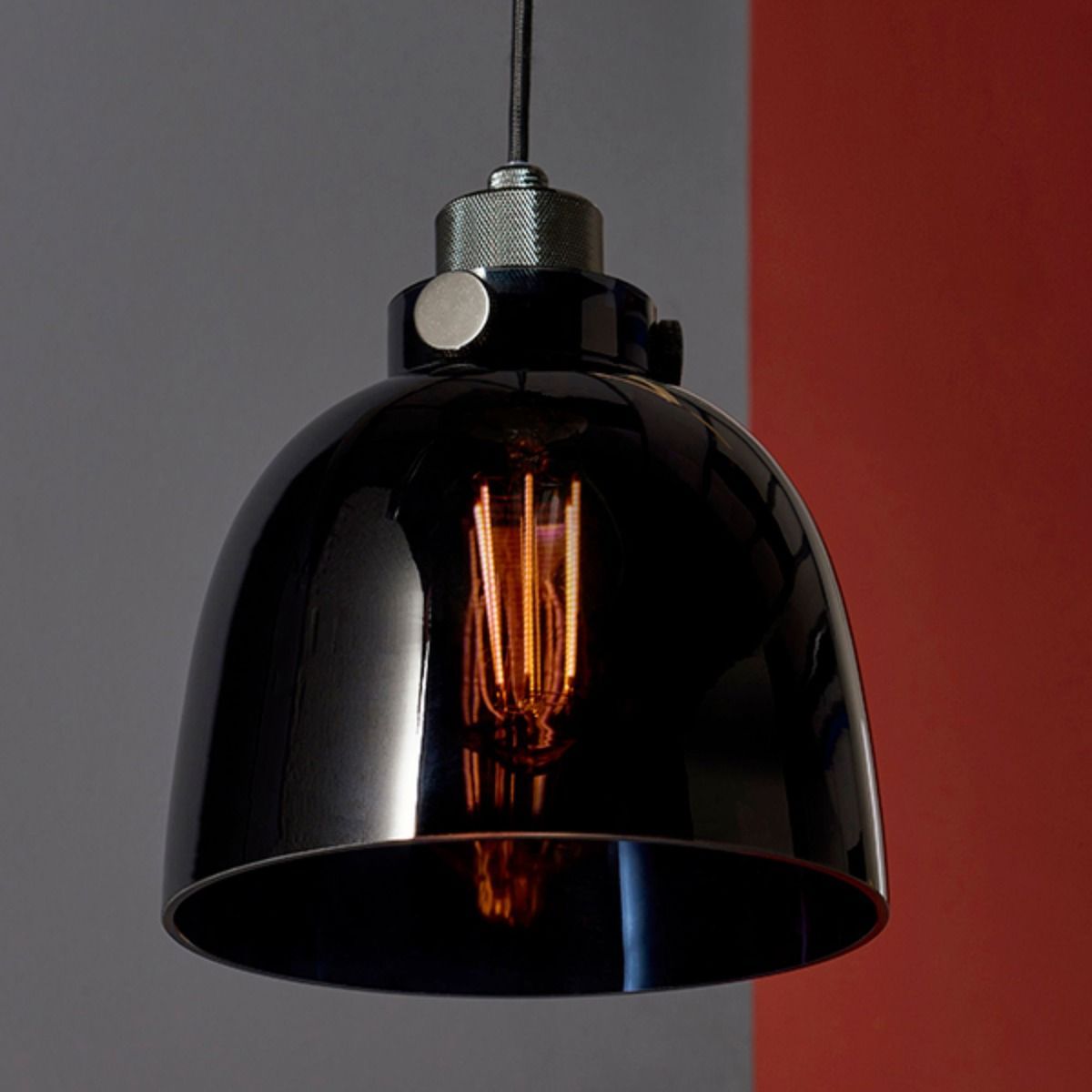 Hoyo 1 Light Pendant Black