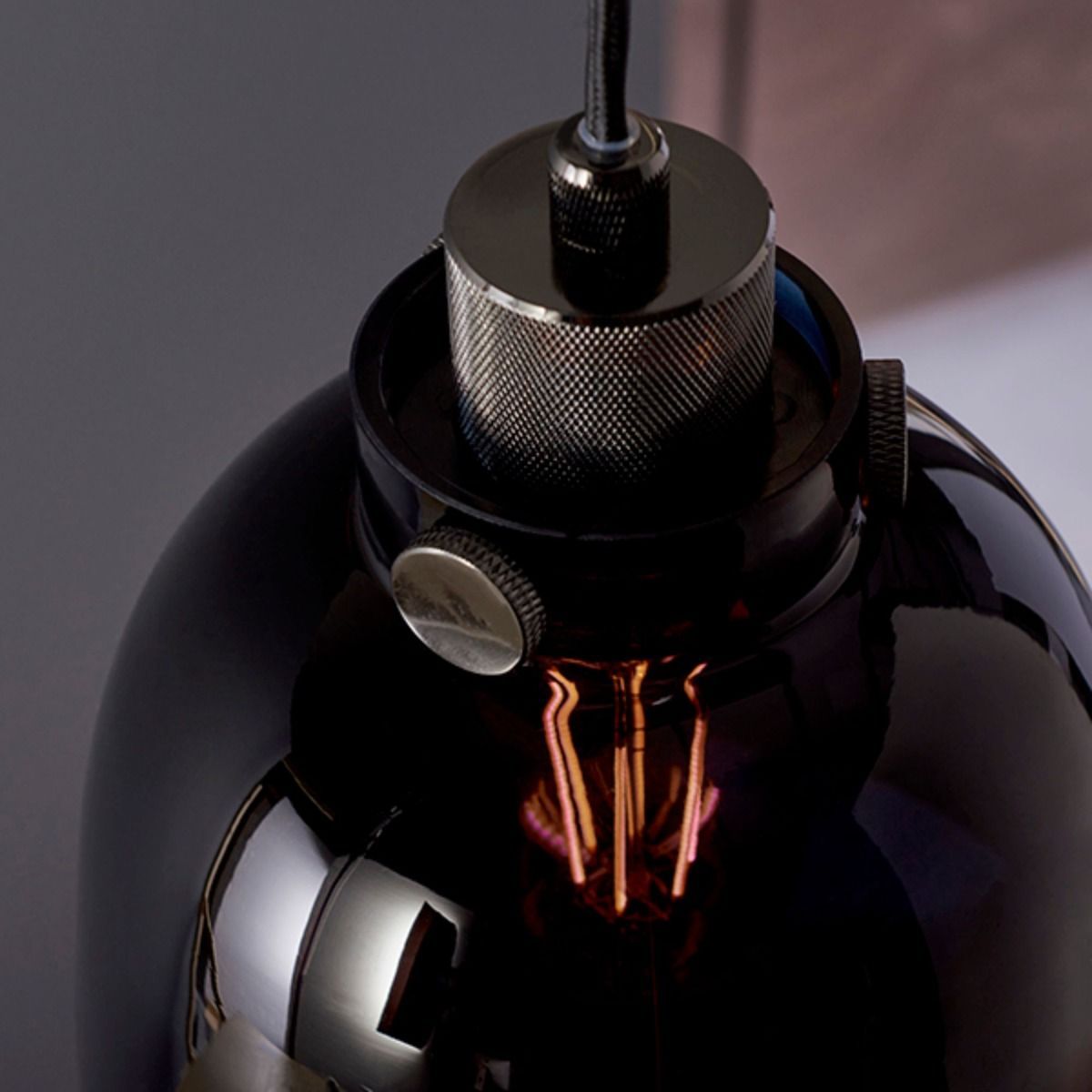 Hoyo 1 Light Pendant Black